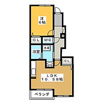 パークサイドＢ  ｜ 岐阜県各務原市川島小網町（賃貸アパート1LDK・1階・42.63㎡） その2