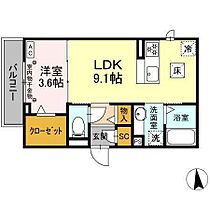 セリシール  ｜ 岐阜県各務原市那加前洞新町２丁目210-1（賃貸アパート1LDK・1階・33.76㎡） その2