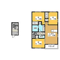 グランビューソニック　Ａ棟  ｜ 岐阜県各務原市那加前野町１丁目（賃貸アパート3LDK・2階・76.97㎡） その2