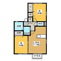 URTORE  ｜ 岐阜県各務原市蘇原旭町３丁目（賃貸アパート2LDK・1階・54.64㎡） その2