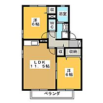 Ｃｈｒｙｓａｎｔｈｅｍｕｍ　Ａ  ｜ 岐阜県各務原市蘇原早苗町（賃貸アパート2LDK・1階・53.72㎡） その2