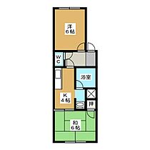 Ｋ’ｓ  ＨＯＵＳＥ  ｜ 岐阜県各務原市鵜沼山崎町３丁目（賃貸マンション2K・1階・33.06㎡） その2