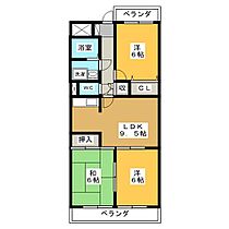 Ｍａｊｅｓｔａｔｅ  ｜ 岐阜県各務原市鵜沼東町６丁目（賃貸マンション3LDK・1階・63.77㎡） その2