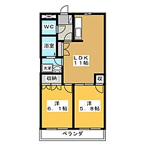 アザレア　K  ｜ 岐阜県各務原市那加前洞新町３丁目（賃貸マンション2LDK・3階・49.58㎡） その2