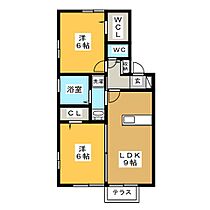 プルミエ  ｜ 岐阜県各務原市鵜沼三ツ池町２丁目（賃貸アパート2LDK・2階・50.38㎡） その2