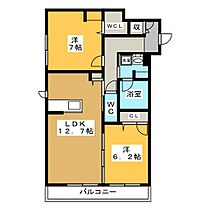 リオリエント各務原  ｜ 岐阜県各務原市鵜沼各務原町３丁目（賃貸マンション2LDK・2階・64.42㎡） その2