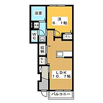 Lukaku(ルカク）  ｜ 岐阜県各務原市蘇原希望町１丁目（賃貸アパート1LDK・1階・44.22㎡） その2