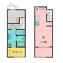 仮）メゾネット各務原那加新加納　C棟 105 ｜ 岐阜県各務原市那加新加納町字稲荷2316番1（賃貸テラスハウス1LDK・1階・42.80㎡） その2