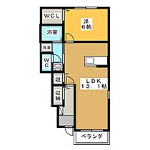 サニーパレスII  ｜ 岐阜県各務原市那加巾下町（賃貸アパート1LDK・1階・46.41㎡） その2