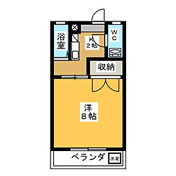 ファミール南館 1Kの間取図画像
