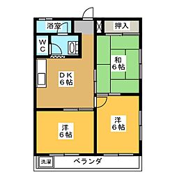ダンヒル21 3DKの間取図画像