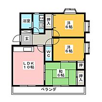 サクセス  ｜ 岐阜県可児市今渡（賃貸マンション3LDK・3階・65.00㎡） その2