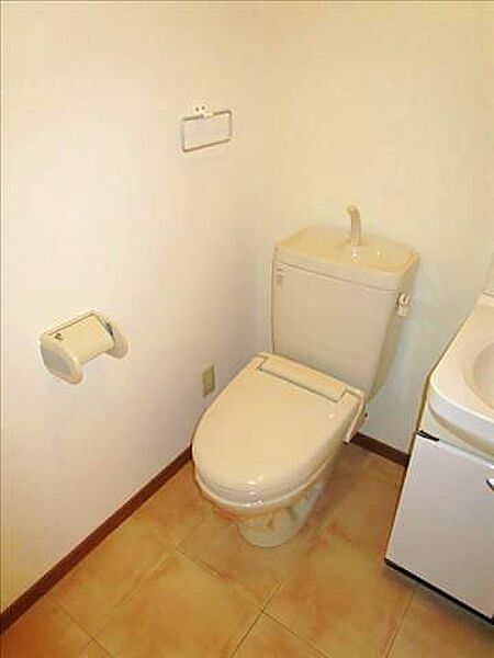 画像7:洗面とトイレが同一スペースになります。