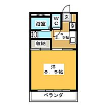 ハイツセレベス  ｜ 岐阜県可児市下恵土（賃貸マンション1K・2階・28.15㎡） その2