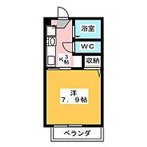 サープラス大庭  ｜ 岐阜県可児郡御嵩町中（賃貸マンション1K・1階・25.20㎡） その2