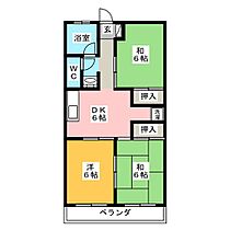 ロイヤルマンション広見  ｜ 岐阜県可児市広見（賃貸マンション3DK・3階・55.77㎡） その2