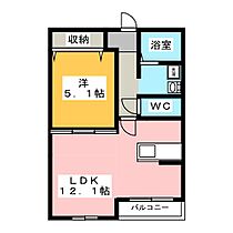 カトルセゾン  ｜ 岐阜県可児市今渡（賃貸マンション1LDK・2階・40.98㎡） その2