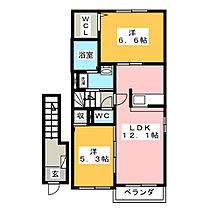 アルシオーネ  ｜ 岐阜県可児市川合（賃貸アパート2LDK・2階・58.94㎡） その2