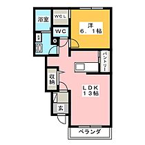 カーサ　ベルデ  ｜ 岐阜県可児市下恵土（賃貸アパート1LDK・1階・45.77㎡） その2