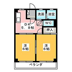 間取図画像 2DK