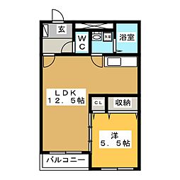 HeartfulY.N.S 1LDKの間取図画像