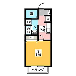 サンフレンズ今渡 1Kの間取図画像