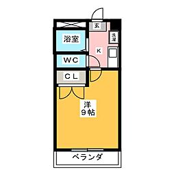 ロハシーK 1Kの間取図画像