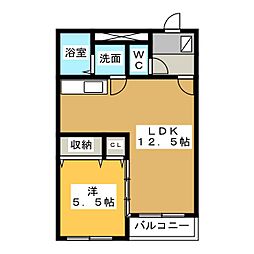 HeartfulY.N.S 1LDKの間取図画像