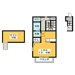 ベル・ドミール ワンルームの間取図画像