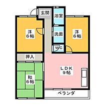 クレールホズミ  ｜ 岐阜県瑞穂市馬場小城町１丁目（賃貸マンション3LDK・3階・63.70㎡） その2