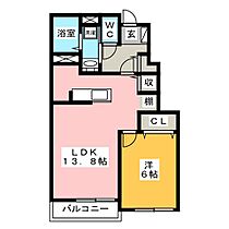 オリーブ　ガーデンＡ  ｜ 岐阜県瑞穂市稲里（賃貸アパート1LDK・1階・45.89㎡） その2