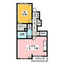 ボニート・ブリッサ　I  ｜ 岐阜県瑞穂市横屋（賃貸アパート1LDK・1階・45.06㎡） その2