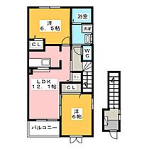 アルドーレ　ミズホ　III棟  ｜ 岐阜県瑞穂市牛牧（賃貸アパート2LDK・2階・58.86㎡） その2