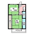 ビレッジハウス巣南2号棟2階2.5万円