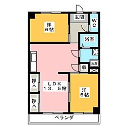 スマートタウン瑞穂 2LDKの間取図画像