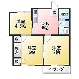 CrescentHouse 3DKの間取図画像