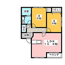 エルグランド  ｜ 岐阜県美濃加茂市中部台４丁目（賃貸アパート2LDK・2階・58.80㎡） その2