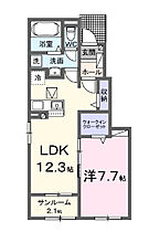 アンティア　ヒル 103 ｜ 岐阜県美濃加茂市あじさいヶ丘３丁目9番地7（賃貸アパート1LDK・1階・50.14㎡） その2