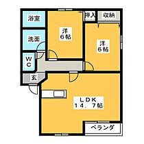 サンウェルA  ｜ 岐阜県美濃加茂市西町５丁目（賃貸アパート2LDK・2階・58.80㎡） その2