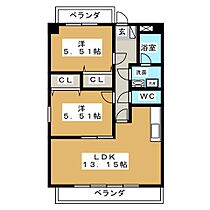 FORESTAニ番館  ｜ 岐阜県美濃加茂市新池町３丁目（賃貸マンション2LDK・3階・54.60㎡） その2