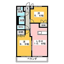 間取図画像 2LDK