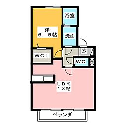 リアンY 1LDKの間取図画像