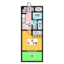 ラ メゾン ド ショコラ  ｜ 岐阜県羽島市舟橋町（賃貸マンション1K・1階・24.80㎡） その2