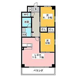 間取図画像 2LDK