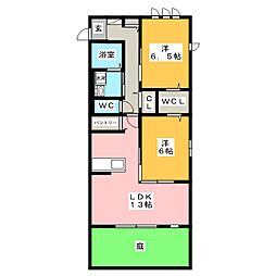 間取図画像 2LDK