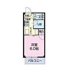 SkyVillage 1Kの間取図画像
