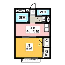 セントレア  ｜ 岐阜県中津川市手賀野（賃貸アパート1DK・2階・26.50㎡） その2