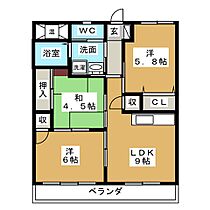 グランデ21  ｜ 岐阜県中津川市駒場（賃貸マンション3LDK・2階・61.56㎡） その2