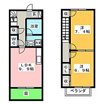 terrace paddyII  ｜ 岐阜県中津川市中津川（賃貸マンション2LDK・1階・59.63㎡） その2