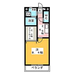 サテライト2 1SKの間取図画像